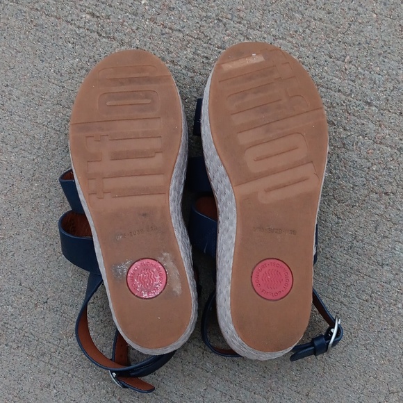 Fitflop Eloise Espadrille Platform Ankle Strap Sandals Womens Shoes 8 - Picture 7 of 8